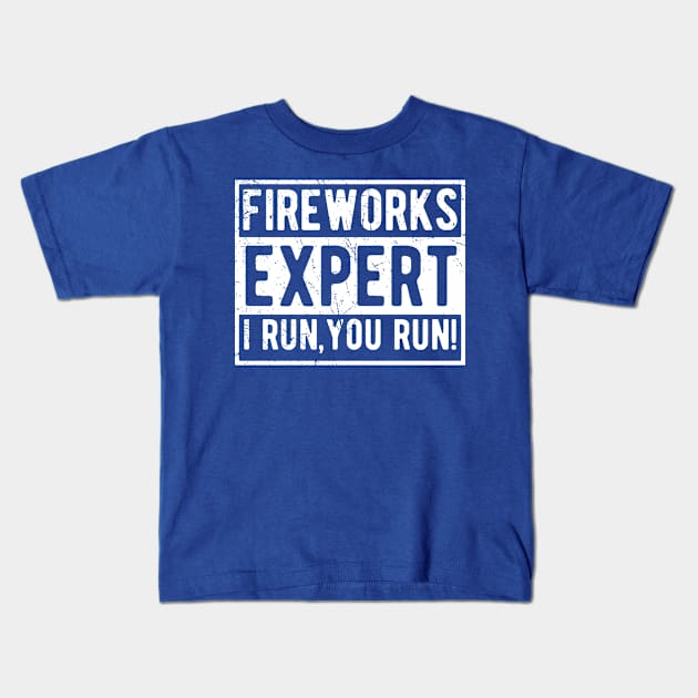 Fireworks Expert fireworks Kids T-Shirt by Gaming champion